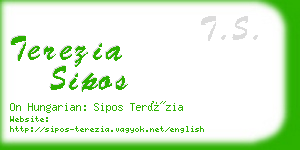 terezia sipos business card